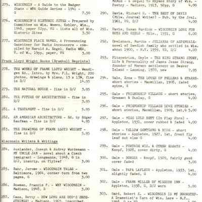          Owen's Rare Books Lists   P. 14