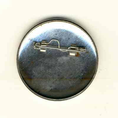 Back of Klompenfest Button/Pin Waupun, WI