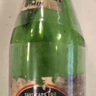Bottle, Twang Soda, Green Glass, Root Beer