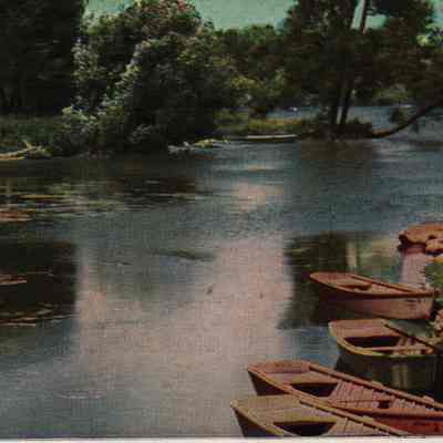 Postcard, Rock River Scene
