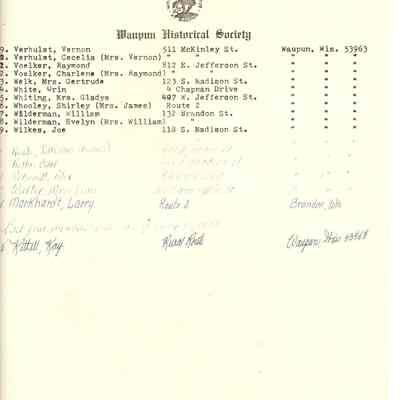 1975 Membership List