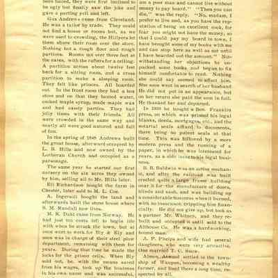 Page from Historical Sketch of Waupun