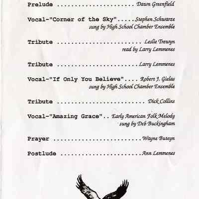 Mr. Timothy Trewyn Memorial Service.