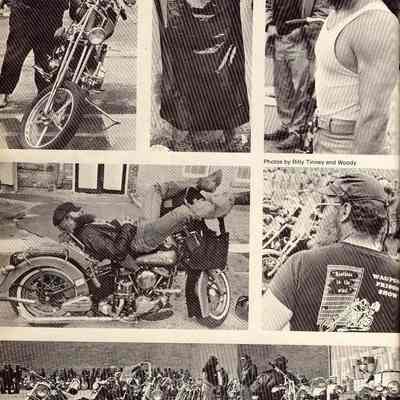 Bikers visit the Waupun Correctional Institution.