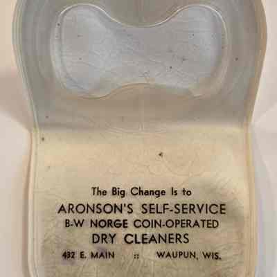 Coin Case, Plastic, Aronson's Dry Cleaners