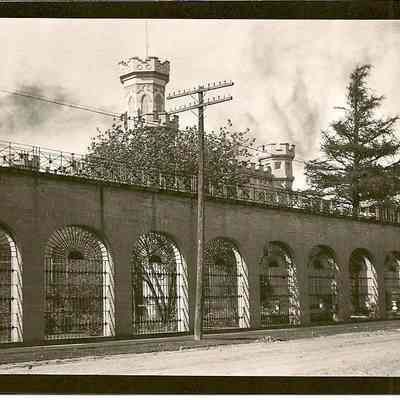 Photograph, Corrections, Wisconsin State Prison, Front of the Prison, Negative
