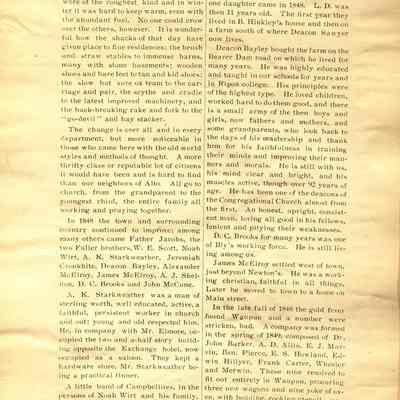 Page from Historical Sketch of Waupun