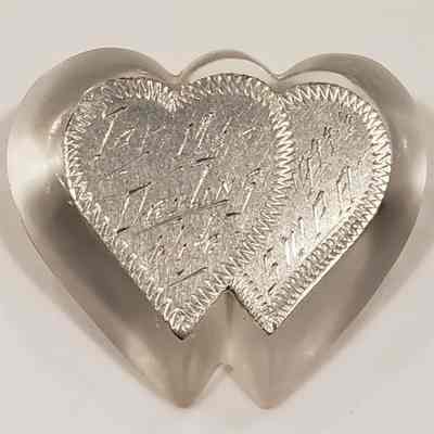 Double Heart Shaped Pin