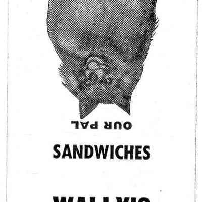Matchbook, Wally's Tavern, Pepper, 433 East Main Street