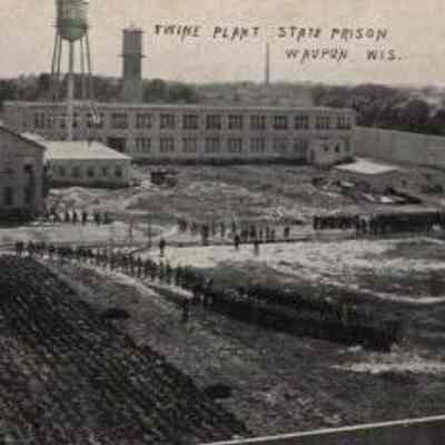 Postcard, Corrections, Wisconsin State Prison, Twine Plant