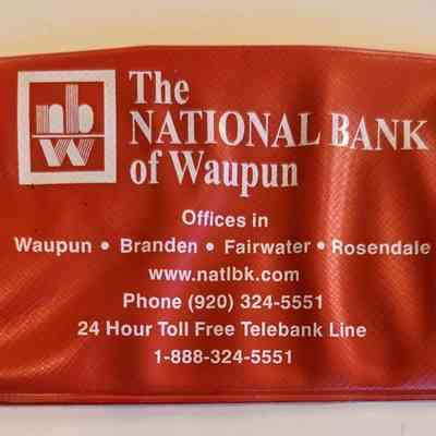 Holder, Plastic, National Bank of Waupun