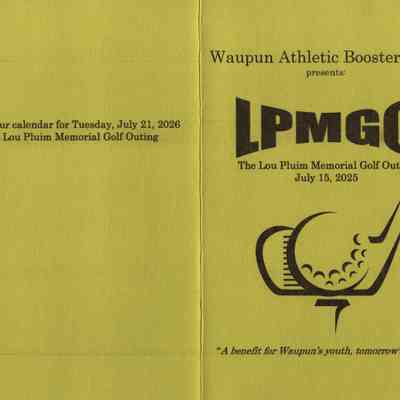 Booklet, Lou Pluim Memorial Golf Outing, 2025