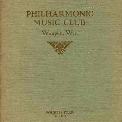 Philharmonic, Music Club, 1910-1911, Fourth Year