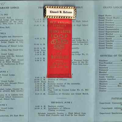Waupun, 95 Annual Session "Grand Lodge" (June 1941): Origformat: Other