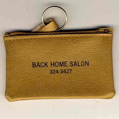 Small advertising case from the Back Home Salon.