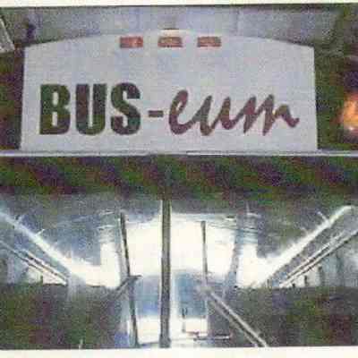 BUS-eum, front of traveling exhibit bus