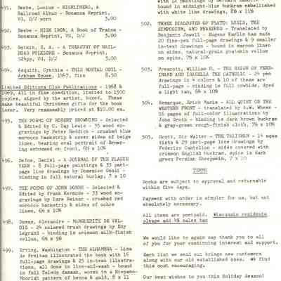      Owen's Rare Books Lists   P.  22