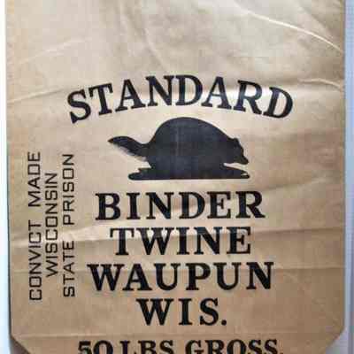bag/ Twine /Waupun prison: Origformat: Other