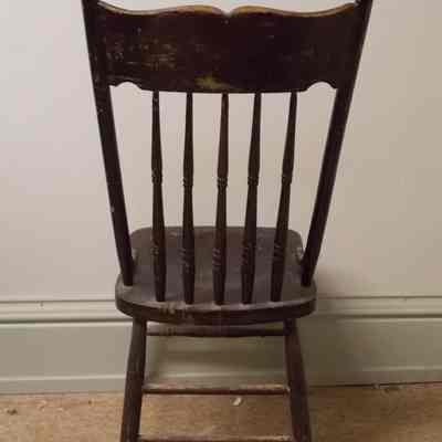 back of chair