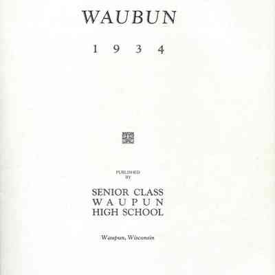 Waubun 1934