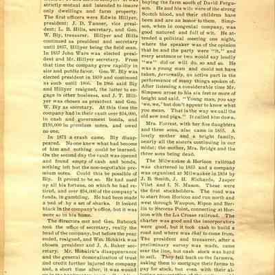 Page from Historical Sketch of Waupun
