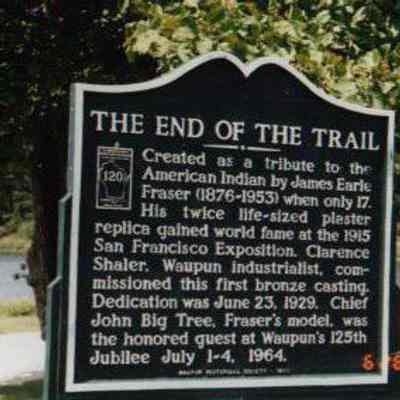 Photograph, End of the Trail Sign