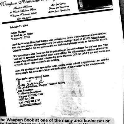 Thank You Letter/Patient Safety Officer Speaks from the Action Shopper March 16, 2005