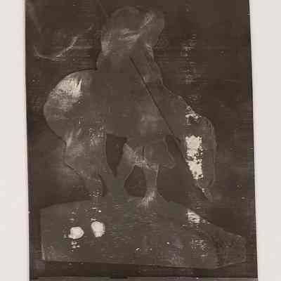 Printing Plate, End of the Trail