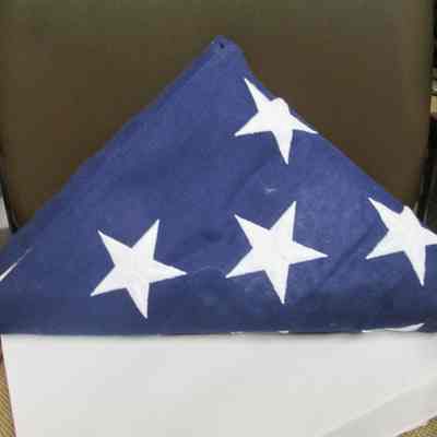 US Funeral flag