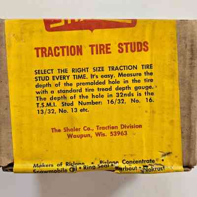 Tire Studs, Shaler Company, Traction Tire Studs, 1000 Count, Full Box