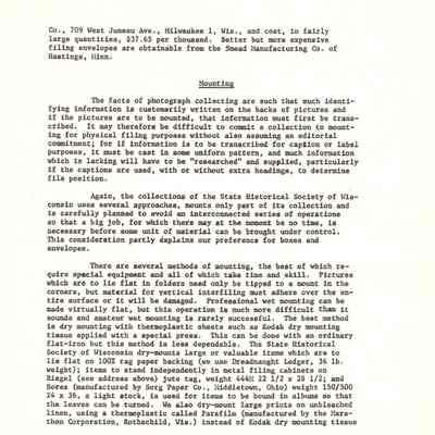 the care and arrangements of picture collection