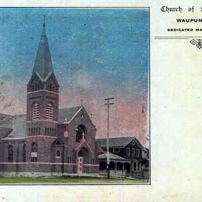 Postcard, Church, St. Joseph Catholic, Dedicated March 1907