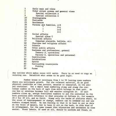 The care and arrangement of picture collections