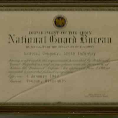 National Guard Bureau Approval Certificate