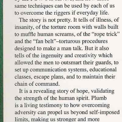 Book "I'm no hero." by Charlie Plumb.