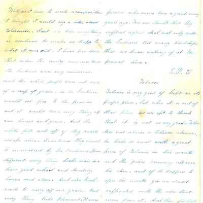 Compostion handwritten by A. E. Newton-1859