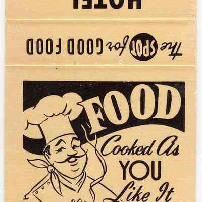 Hotel Waupun match book.