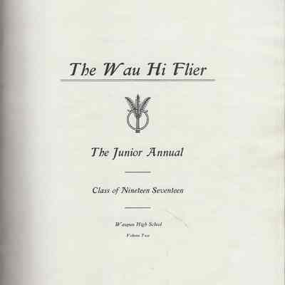 Waupun High School 1917 Junior Annual