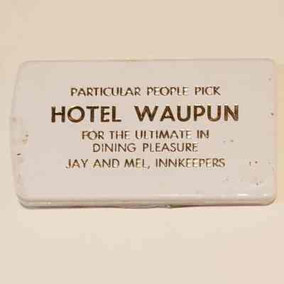 Toothpick Holder, Hotel Waupun