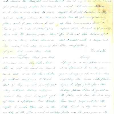 Composition handwritten by A. E. Newton-1859