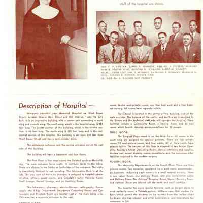 Page from Waupun Hospital pamplet of 1951 opening