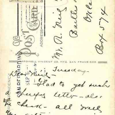 End Of The Trail Postcard.