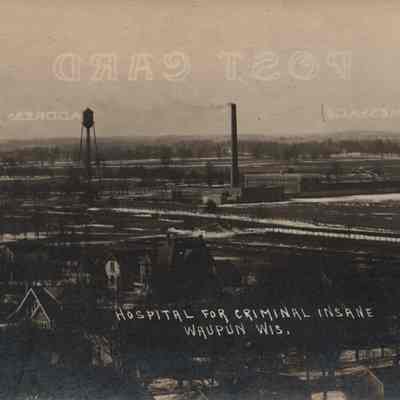Postcard, Central State, Hospital for Criminal Insane