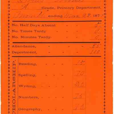 Orange Report Card
