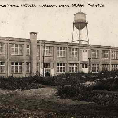 Postcard, Corrections, Wisconsin State Prison, The New Twine Factory