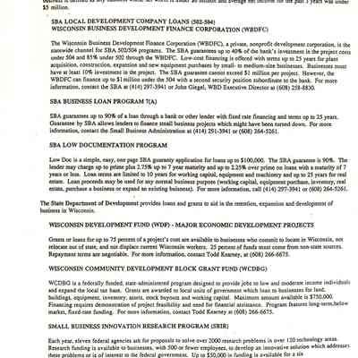 Business Assistance Programs
