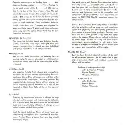Pamphlet - Preston Place