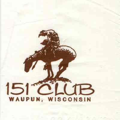 Napkin from 151 Club