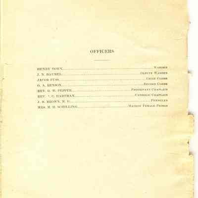 Page from 1908 Report from Wis State Prison.