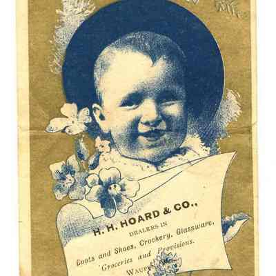 Advertisement card for H. H. Hoard & Co.
